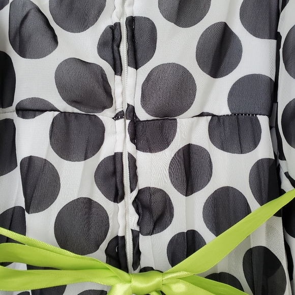 3/$30 Speechless Black and White Polka Dot Dress With Pleated Skirt - Picture 6 of 10